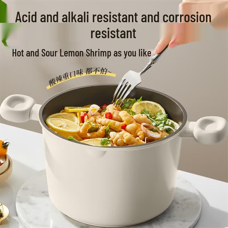 COOKER KING 22 см Антипригарная кастрюля для бульона с пароваркой
