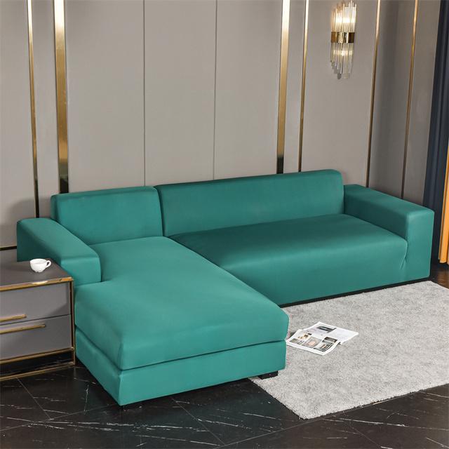 

Эластичные чехлы для диванов для гостиной, эластичные чехлы для диванов из спандекса, однотонные пылезащитные угловые секционные чехлы для шезлонгов 1Pc 1-seat 90-140cm