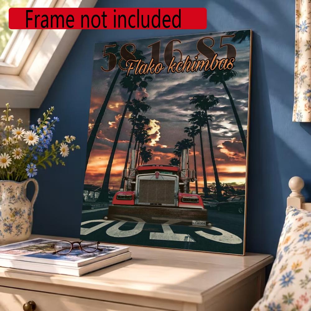 Kenworth Diamond Painting Round Diamond Mosaic Rhinestones Diamond Embroidery Craft Kit Wall Decor Without Frame