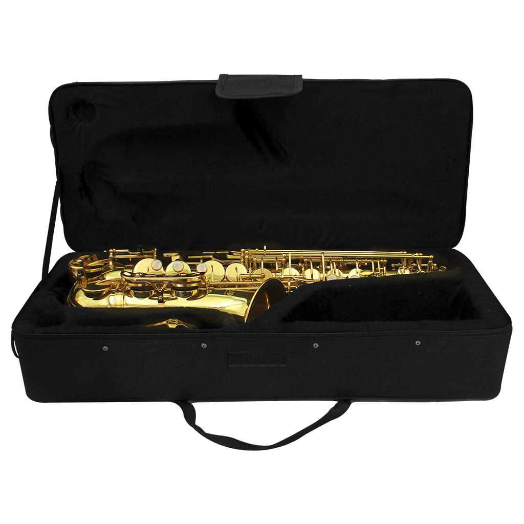M MBAT Sax Model Gold Lacquer E Flat Alto Saxophone Eb Professional High Brass Tube Materical with Case Gloves Accessories