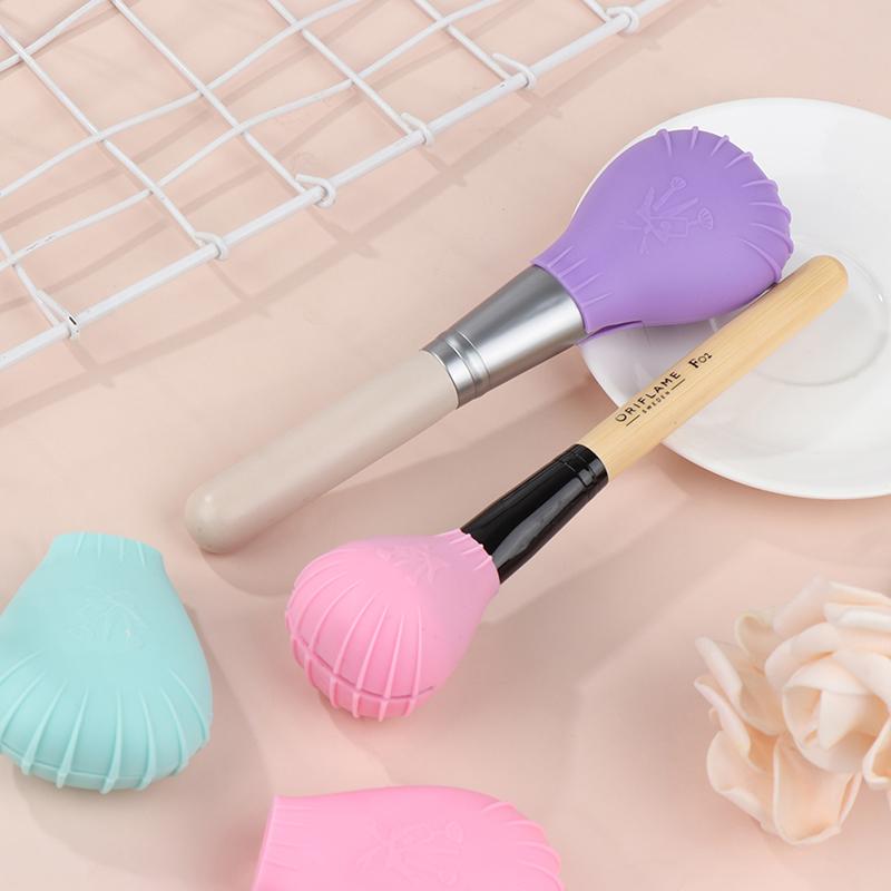 Makeup Brush Holder Cover Silicone Makeup Brush Protector Makeup Brush Travel Storage Case Protect Brush Bristles