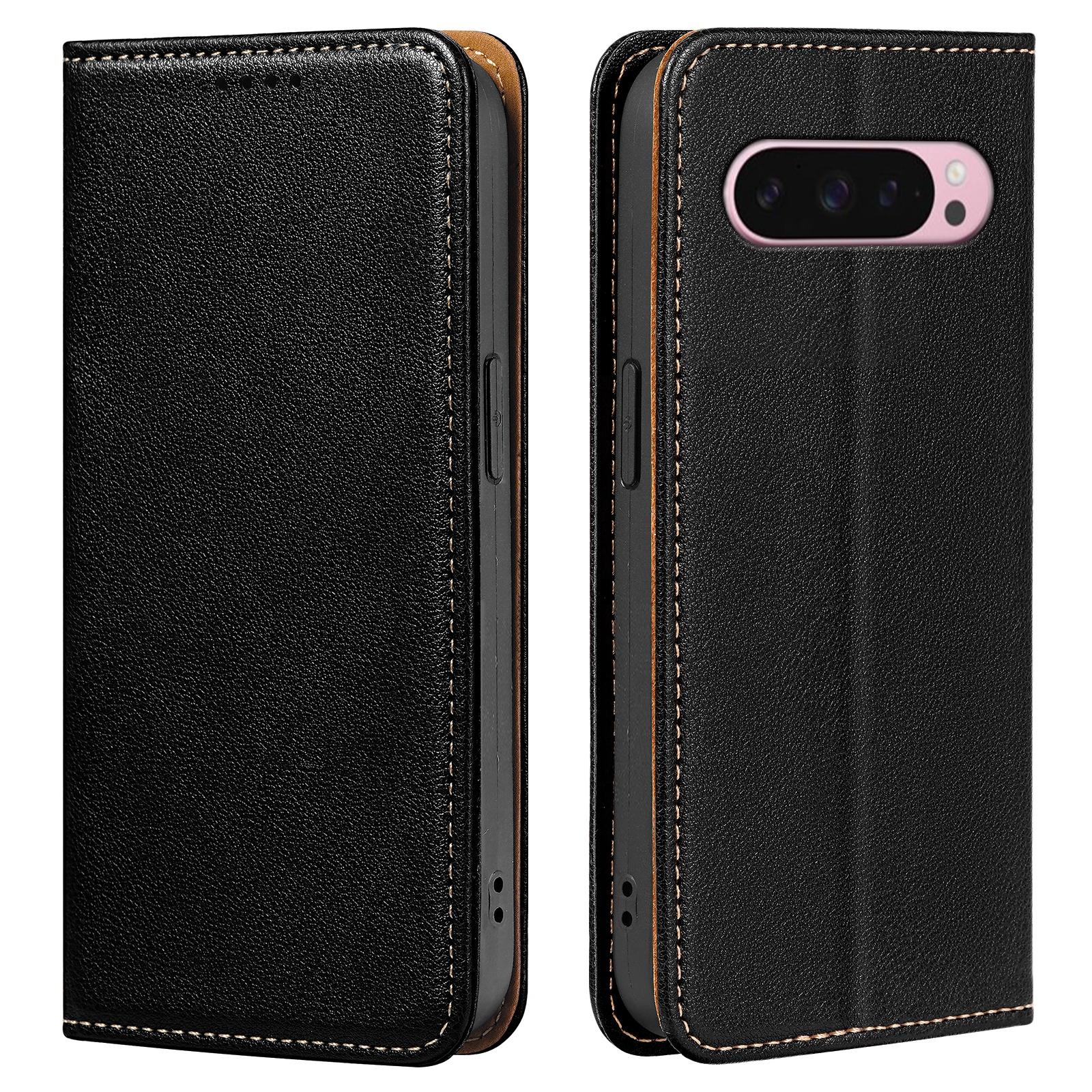 

For Google Pixel 10 Pro XL Case Wallet RFID Blocking Leather Phone Cover Strong Magnetic Closure Black