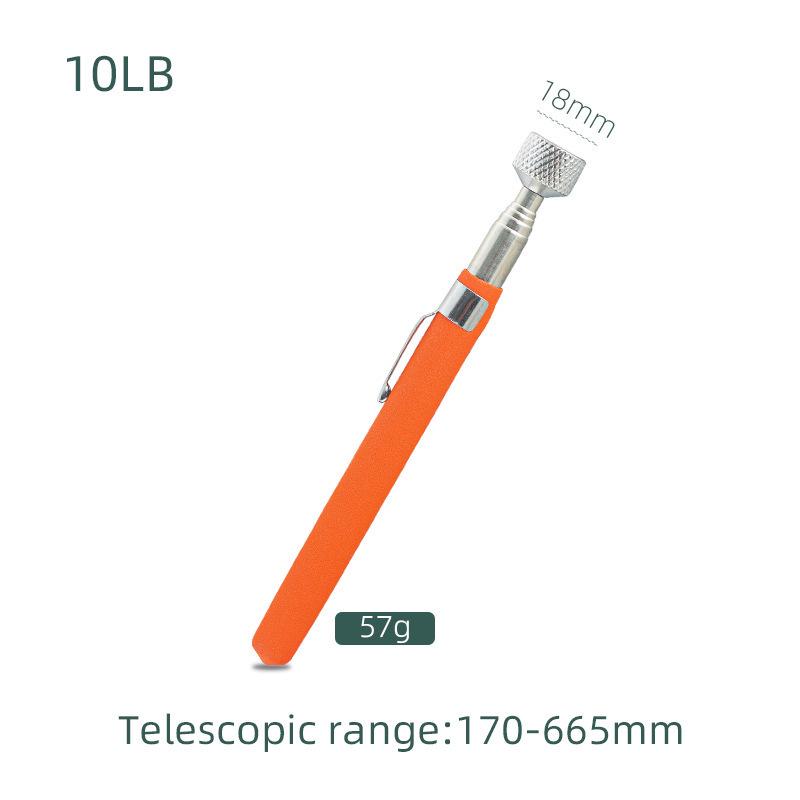 Magnetic Pickup Tool Kit with Telescopic Extension, Mirrors, Flashlight, and Storage Bag