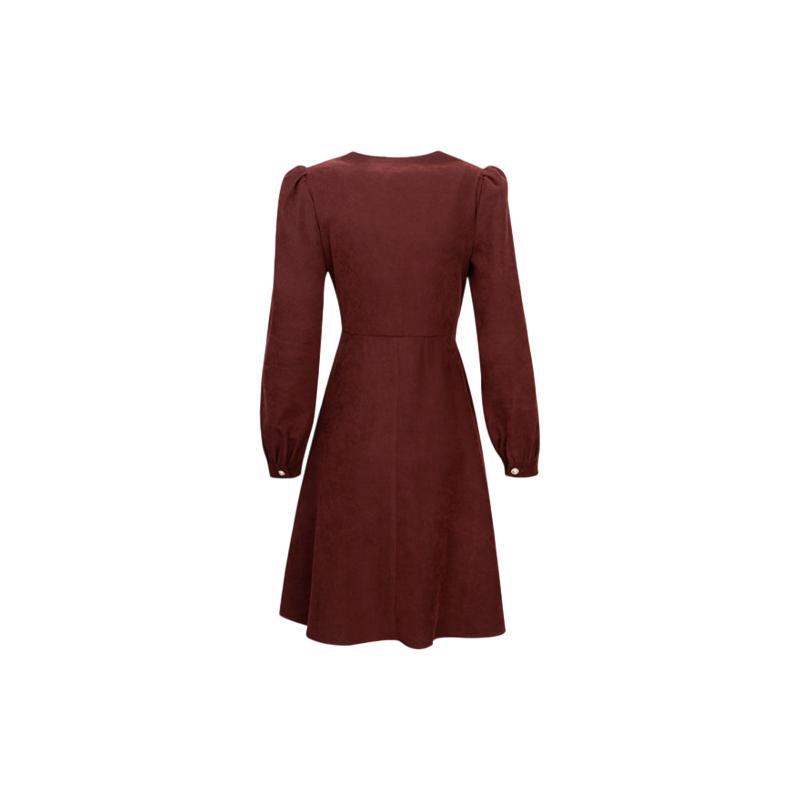 Olrain Upgraded Fit New Year Red Dress Women's Hepburn Style Little Red Dress