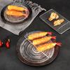 New Semi -Circular/Round Tempura Frying sushi bbq Net Durable Stainless Steel Drying Net Japanese Style Portable Barbecue Net