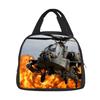 Helicopter Lunch Bag Compact and Large Capacity New Mechanical Printing Is the Best Birthday Gift for Boy and Girl Go To School