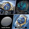 Fashion Starry Sky Van Gogh Men Quartz Watches Date Waterproof Luminous Small Three Pin Exquisite Men's Business Watches
