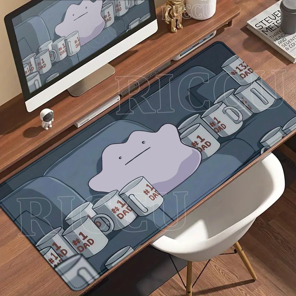 Gaming Pads HD Anime Large Desk Mat Ditto XXL Gamer Mouse Pad Pokémon Keyboard Extended Mousepad Office PC Desks Accessories Rug