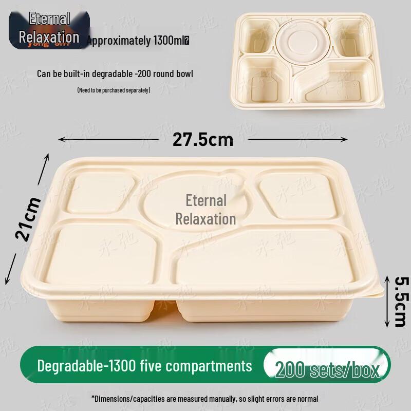 Yongchi Biodegradable Disposable Takeout Food Containers