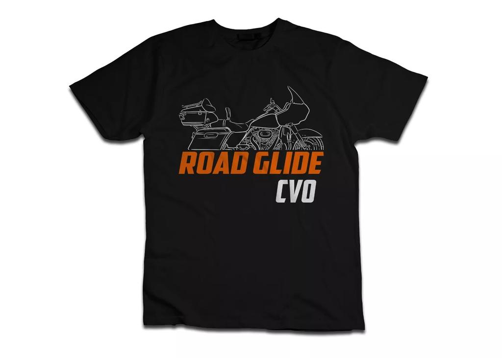 Unisex T Shirt Casual Harleys Cvo Road Glide Fltruse 2011 2015 Tshirt Motorcycle Davidsons Graphic Summer Short Sleeves