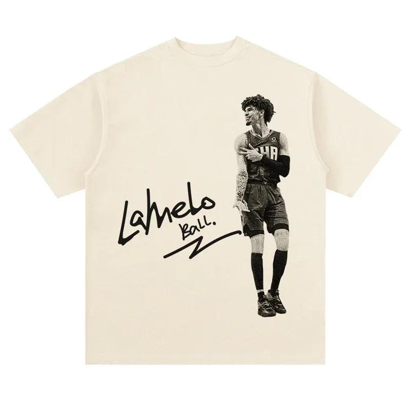 ZX TEE NBA star portrait short sleeved T-shirt  Printed Short Sleeve T-shirt Men Distress American Women Tshirt 2025