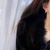 Zhuji Source Light Luxury Small Grape Aurora Natural Freshwater Round Pearl Earrings S9Pure Silver Commuter Earrings