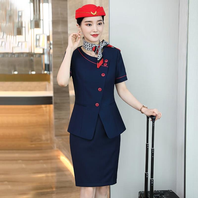Women's Short-Sleeved Suit Skirt Set