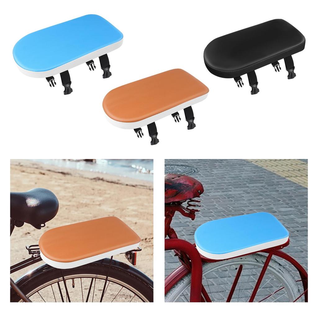 Bike Back Seat Bike Saddle Wide Soft Pad Shock Absorption Bicycle Rear Seat Cushion Bike Seat for Road Bikes Biking Outdoor