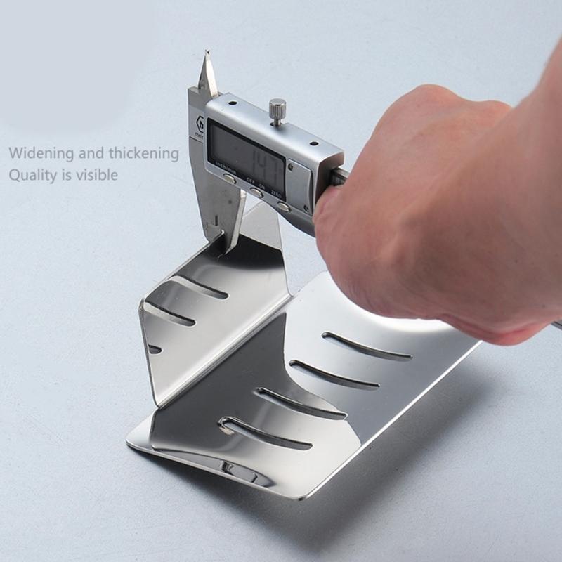 No Drilling Wall Mounted Soap Holder Stainless Steel Bathroom Organizers Drainage Tray for Kitchen Shower Shelf Dish