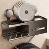 Carbon Steel Suction Cup Toilet Paper Holder Punch Free Detachable Paper Towel Holder Save Space Wall-Mounted Storage Rack