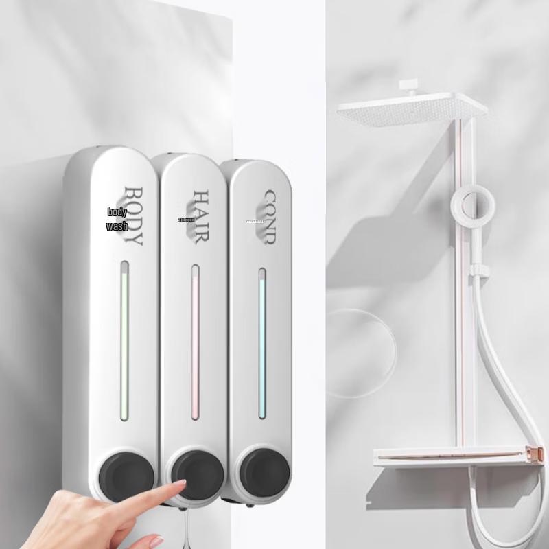 OLOEY Wall-Mounted Triple Soap Dispenser