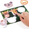 3D Animal Pattern Kids Paper-cutting Book Toys Montessori Children Handmade Paper Toy  Kindergarten