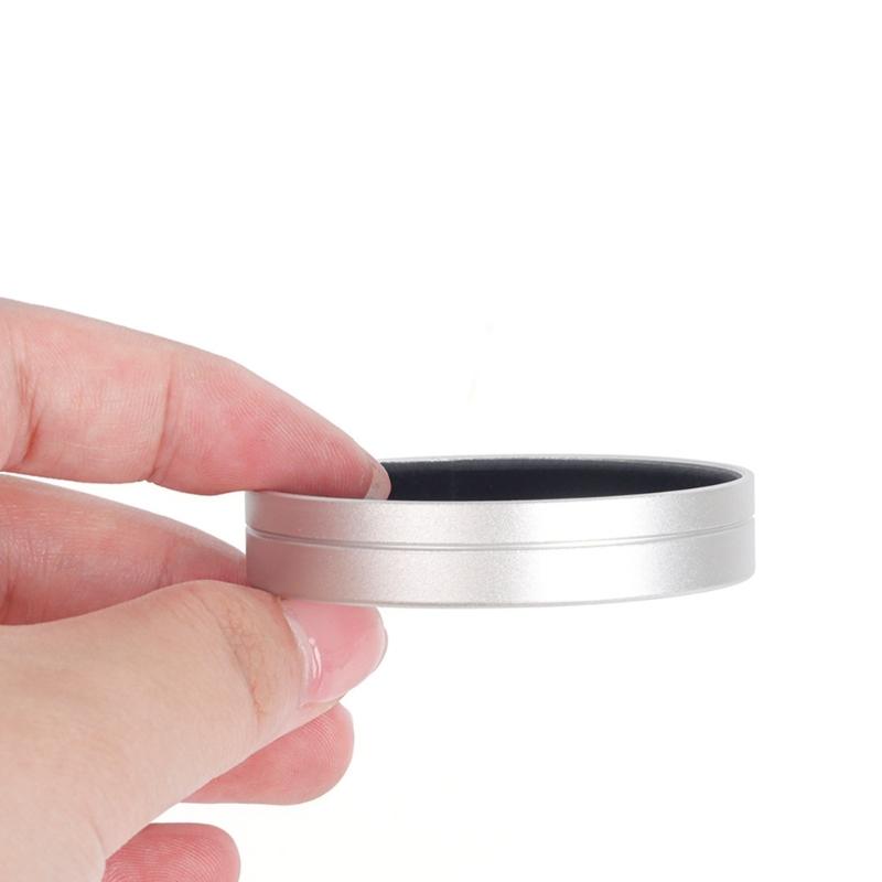 Tampa de lente leve 55 mm Tampas de lente frontal para câmeras Evo Película de vidro temperado protege a lente contra sujeira e poeira