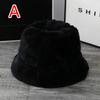 Hat Women Autumn and Winter Sweet and Cute Bucket Hcap Fashion Leopard Hat Plush Fisherman Hat Warm Thick Basin Hats