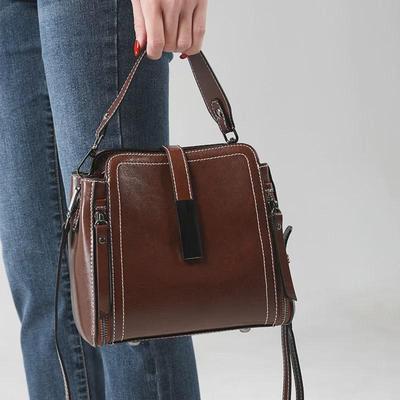 "Umhängetasche aus echtem Leder für Damen 2024 - Neue Sommerhandtasche und Beuteltasche für Damen"
