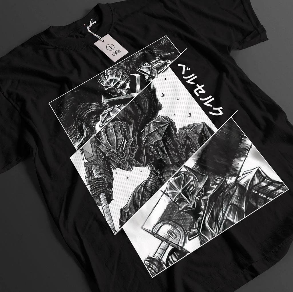 Maglietta Berserk Maglietta Guts Maglietta Casca Top Guerriero Anime Maglietta Unisex