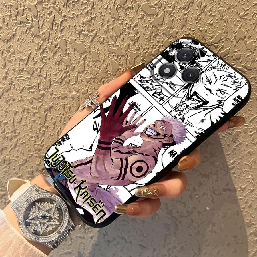 Honor X8 X9 X7 X7a X9c X9a 90 Lite 8X 70 İçin Yumuşak Arka Telefon Kılıfı Kılıfı Anime J-Jujutsu K-Kaisen