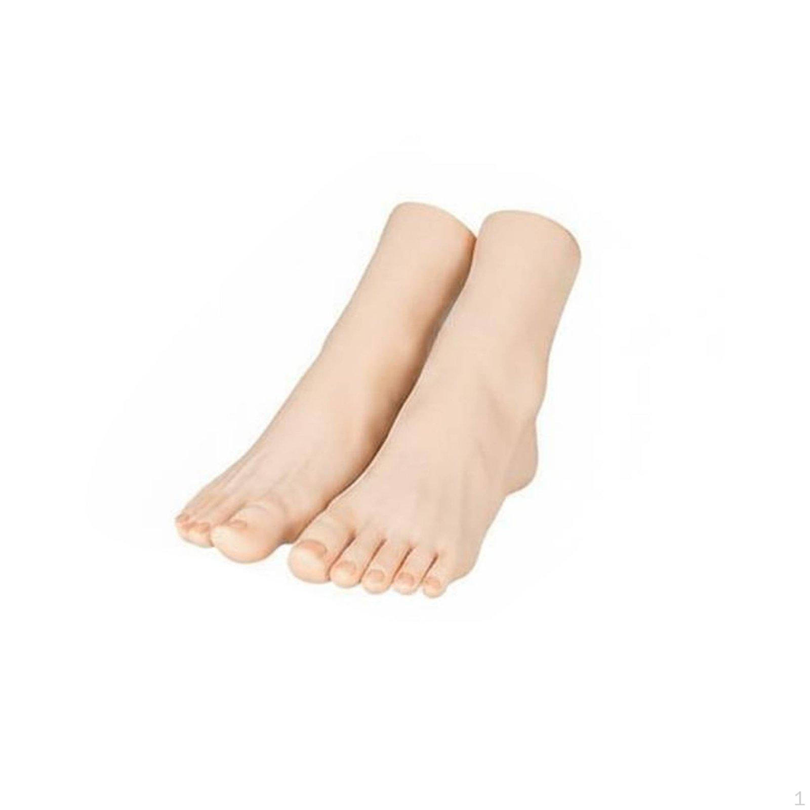 Realistic Female Foot Soft Material Silicone Model Lifelike Texture Acupressure Training