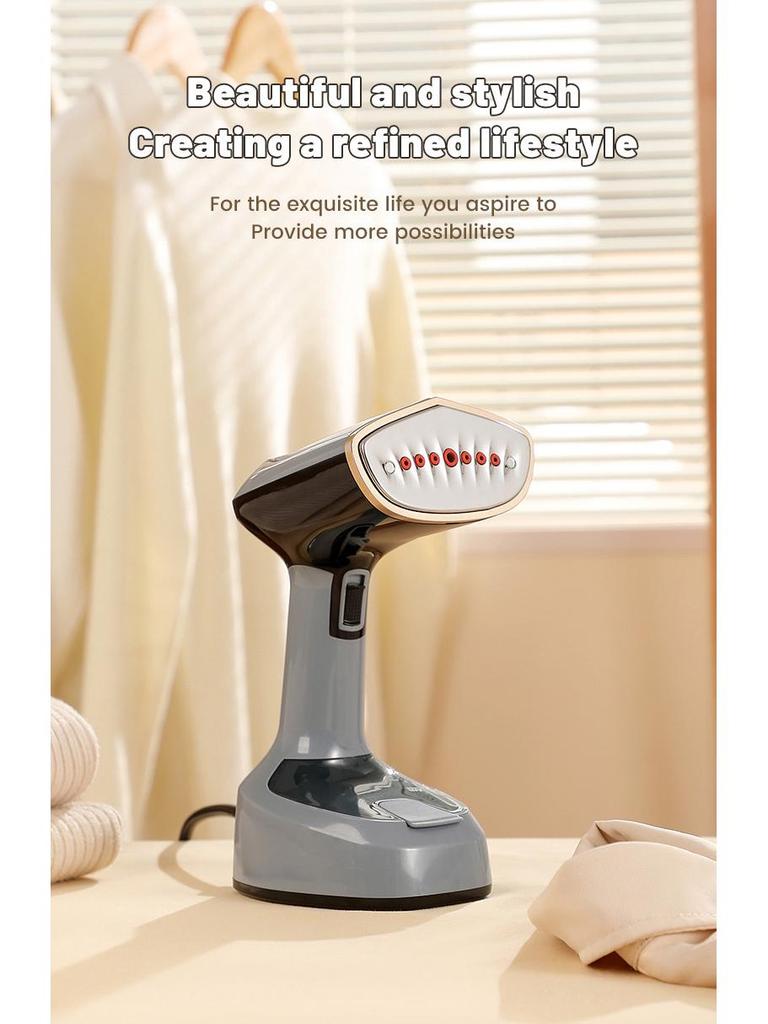 1600W Portable Garment Steamer & Mini Electric Iron - 2-in-1 Fast Heating for Quick and Easy Clothing Care