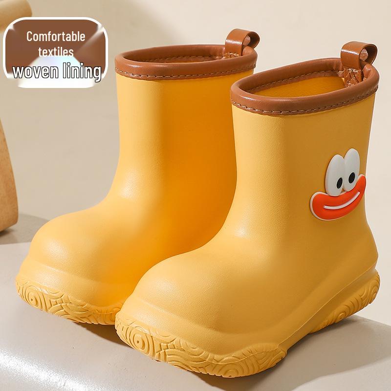 Dopamine Unisex Kids' Rain Boots - Anti-slip, EVA Fleece-lined, Detachable, for Kindergarten To High School