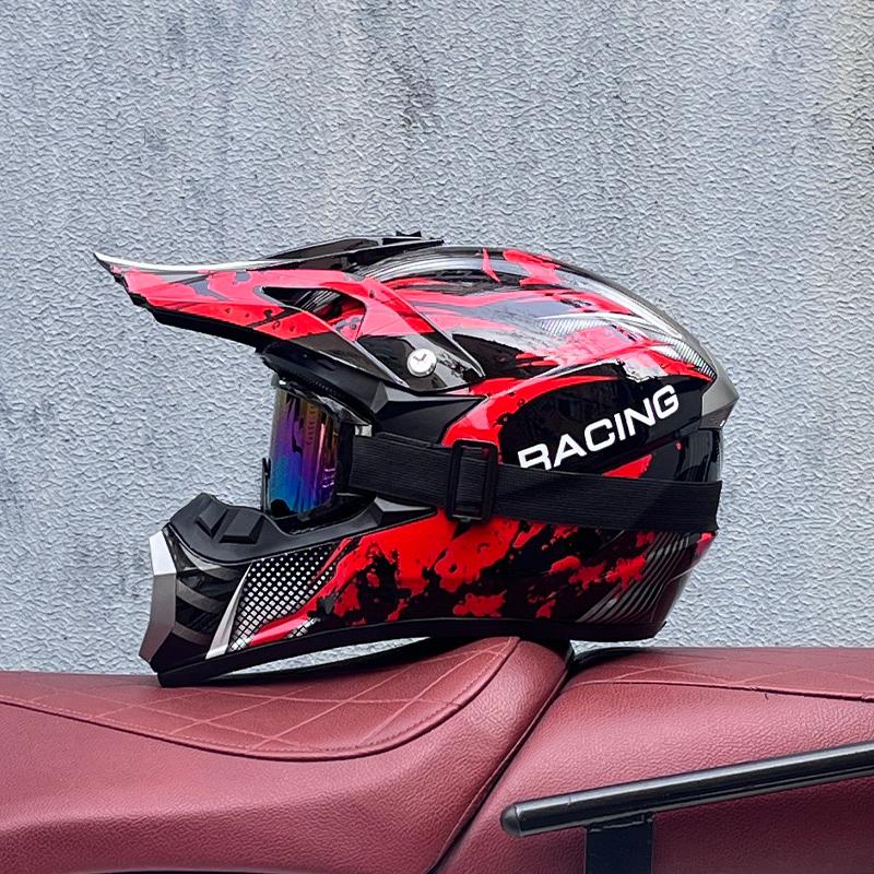 

Мужской шлем для мотокросса, внедорожный профессиональный шлем для квадроциклов, шлем для гонок на горных велосипедах, даунхилл, шлем для мотоцикла, мотоциклетный шлем для мотокросса, каско XL