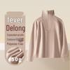 450g High Neck Half-Zip Fleece-Lined Thermal Sweatshirt - Warm and Loose for Autumn and Winter.