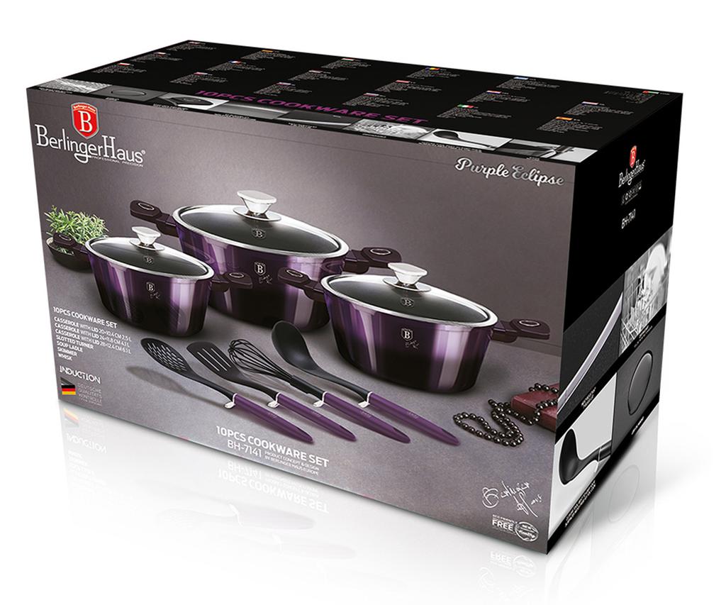 10-piece Pot Set BERLINGER HAUS BH-7141 PURPLE