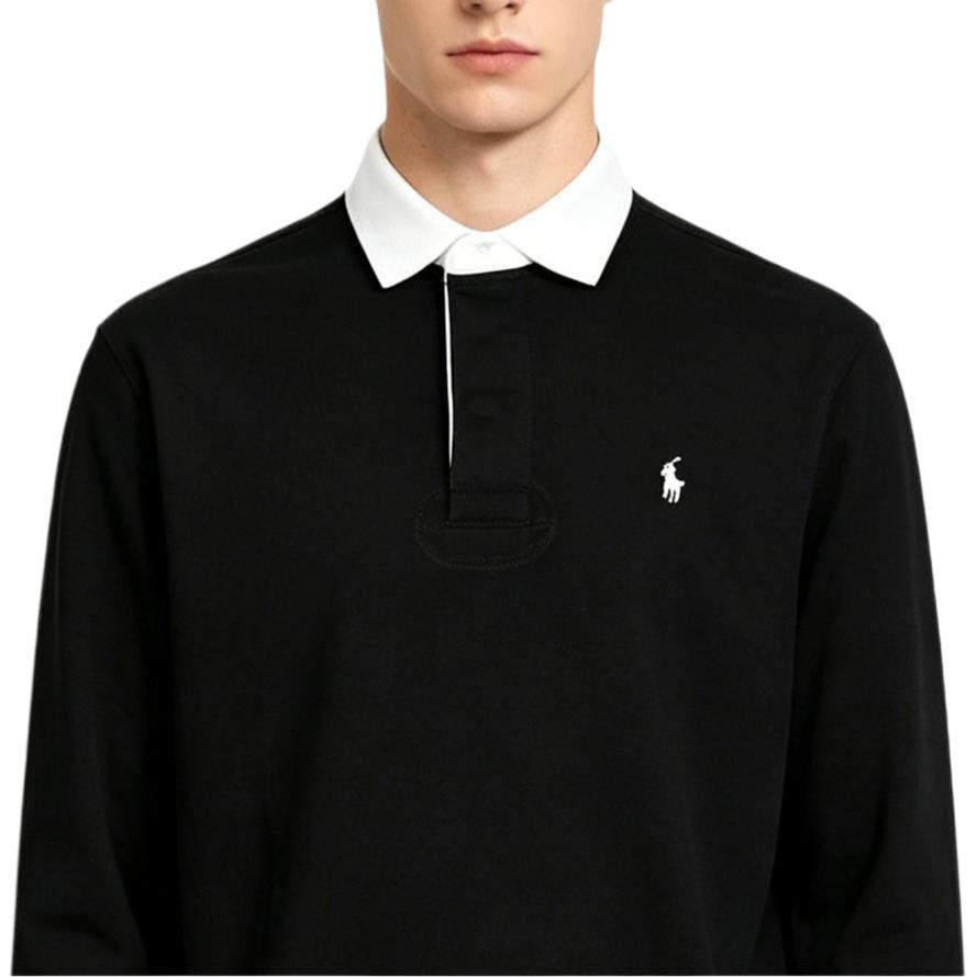 Polo Ralph Lauren Klassisches Langarm-Poloshirt Mit Kontrastkragen Und Gesticktem Pony-Logo Herren Oberteile 710962186-004