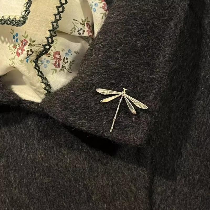 Vintage Delicate Dragonfly Earrings Brooch Pin For Women Girls Fashion Jewelry Party Office Casual Clothes Jewelry Gift