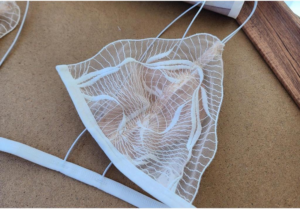 Lace Embroidery Front Buckle Triangle Bra: Wireless, Comfortable, and Sexy