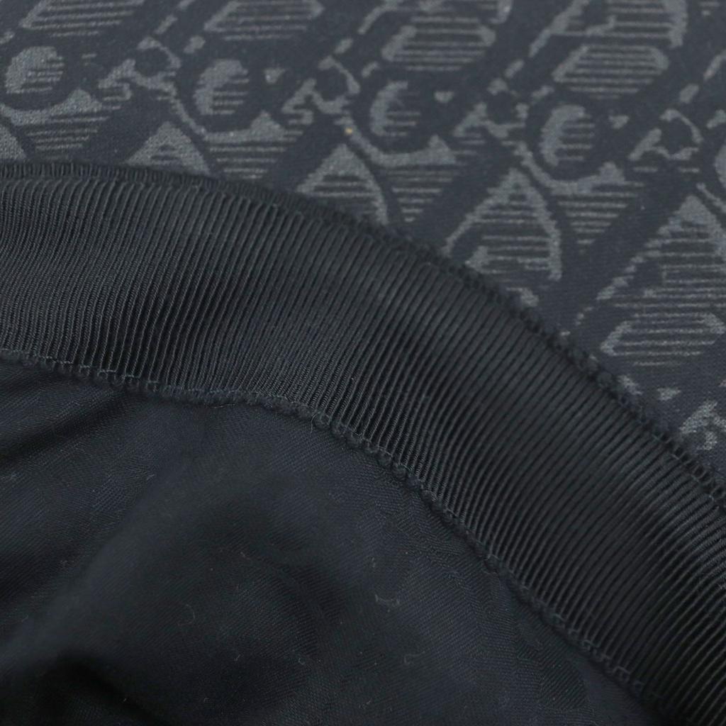 Great DIOR Cap Oblique Leather Baseball Hat Dark Gray Cotton Mens L 933C902H4835 Used