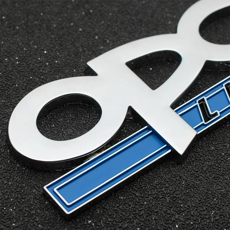 Kovové 3D logo OPC line, samolepka na auto, samolepky s emblémem na zadní kufr pro Opel Astra H J Insignia Corsa Zafira Vectra C D B