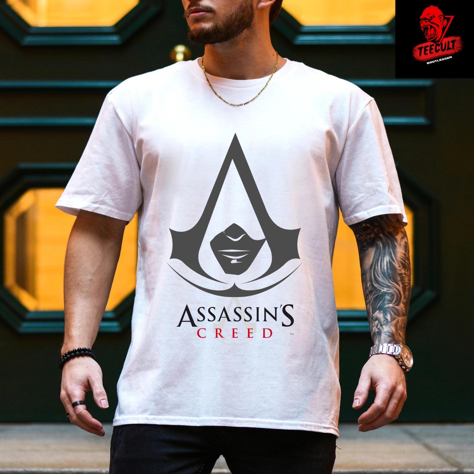Men s and Women s T-shirts ASSASIN S CREED Gamer Logo Tee | Unisex Heavy Cotton L