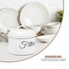 Sealed Metal Food Container for Coffee Beans Tea Biscuits Preserves Soybeans Dried Fruit Popcorn Flour Sugar Cereal Storage