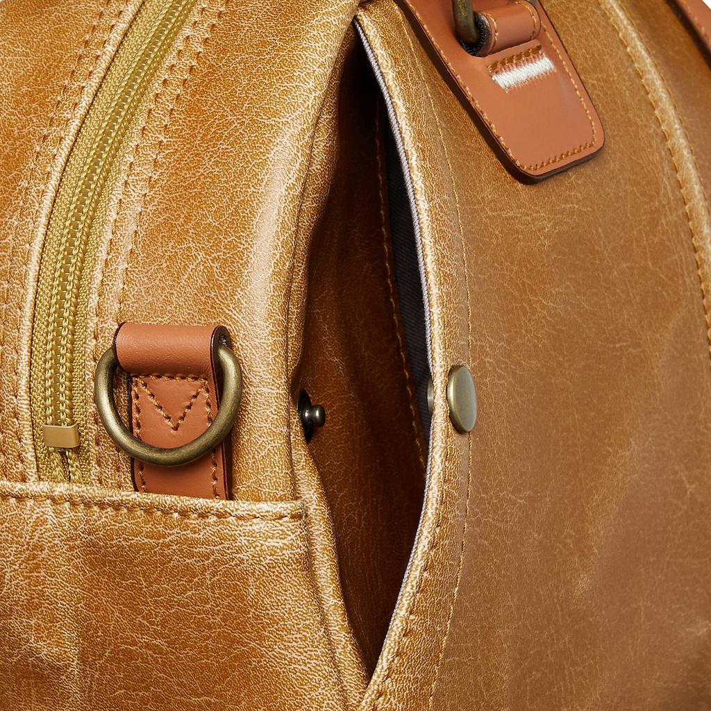 [Retro] Kiwada Daily Use Mini Boston Bag 1596 Camel