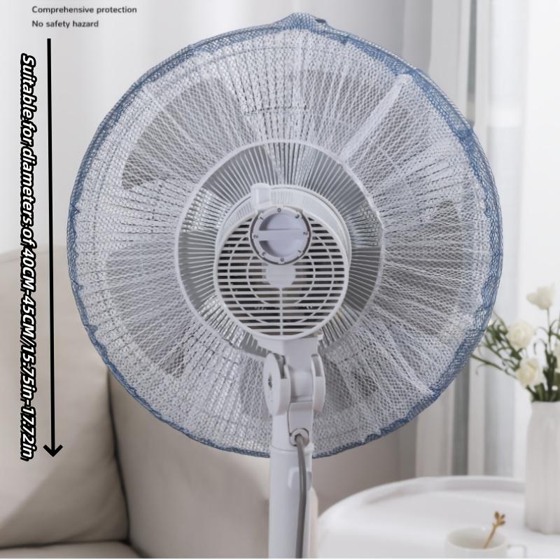 1pc Classic Adjustable Fan Dust Cover with Finger Protection - Washable Mesh Guard for Home & Office Fans, No Electricity or Battery Needed