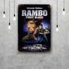 sylvester stallone Decor Poster Vintage Tin Sign Metal Sign Decorative Plaque for Pub Bar Man Cave Club Wall Decoration