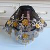 European Premium Black Lace Golden Embroidered Square Table Mat Vase Coffee Kettle Rice Cooker Cover Cloth Wedding Decoration