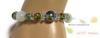 [Malline] Natural Stone Power Stone Bracelet: Peridot, Moonstone, Emerald Green Phantom, Green Aura, Crystal. Inner Diameter: Approx. 16cm. Made In