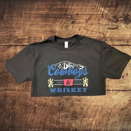 

Cowboys and Whiskey Women s Short Sleeve Crop Top | Western Fashion S