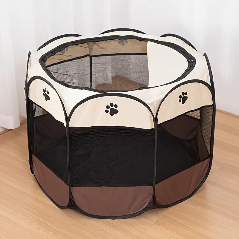 

Cat maternity room octagonal pet fence Oxford cloth waterproof andscratch-resistant foldable pet tent cat nest kennel 73x73x43cm