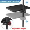 Portable Universal Microphone Stand Adjustable Clamp Tripod Bracket Holder Clamp Soundcard Tray for Live Streaming