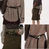 Vintage Design Pu Leather Waist Belt With Beaded Handmade Detail For Daily Wear