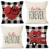 Valentine'S Day Car Gift Printed Home Decor Pillowcase Bedroom Living Room Sofa Decoration Polyester Cushion Cover With Zipper